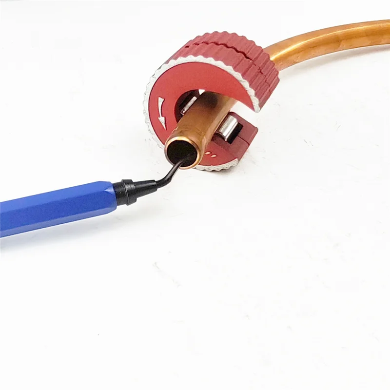 A02F-Copper Tubing Cutter Set Copper Pipe Cutter Tool,Include 3Pcs 1/2-1In.Cutters,1Pc Trimming Knife,3 Spare Cutting Wheel Qme