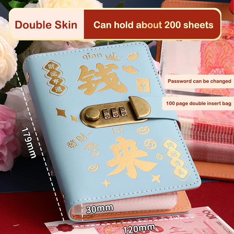 100 Envelopes Money Saving Reusable Children Challenge Notebook Qme A6
