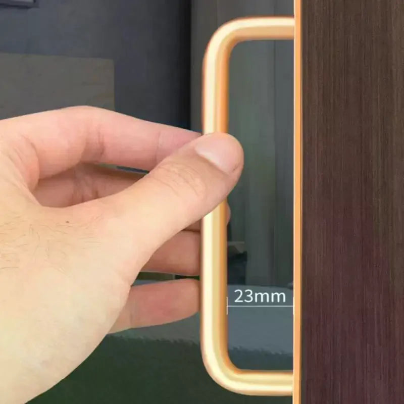 Drawer Handle Aluminum Self Adhesive Handles Easy Installation Doors Windows No Drilling Window Door Handle Modern Minimalist Qme