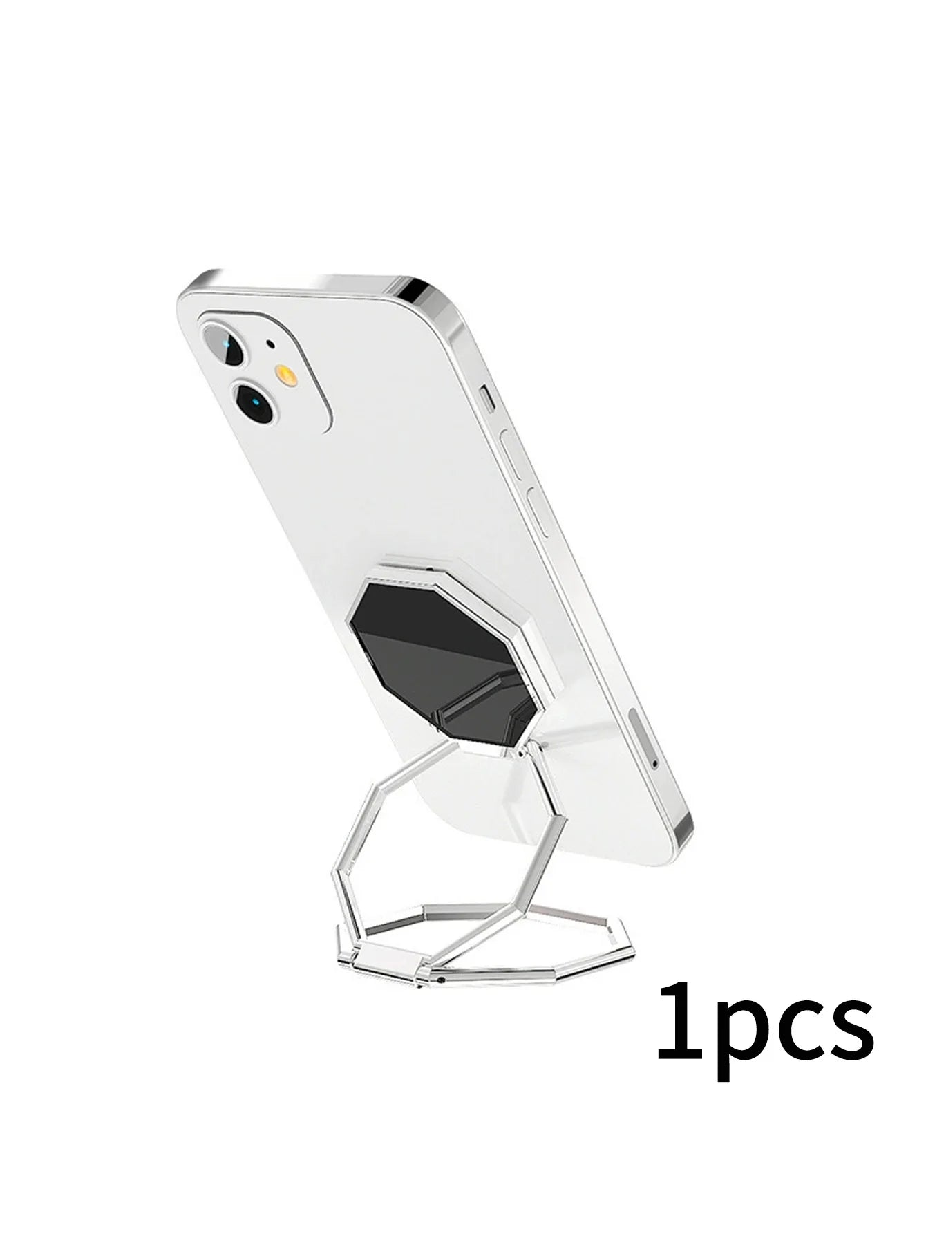 Zinc Alloy Mobile Phone Tablet Ring Holder Folding Stand 360 1 Qme Silver
