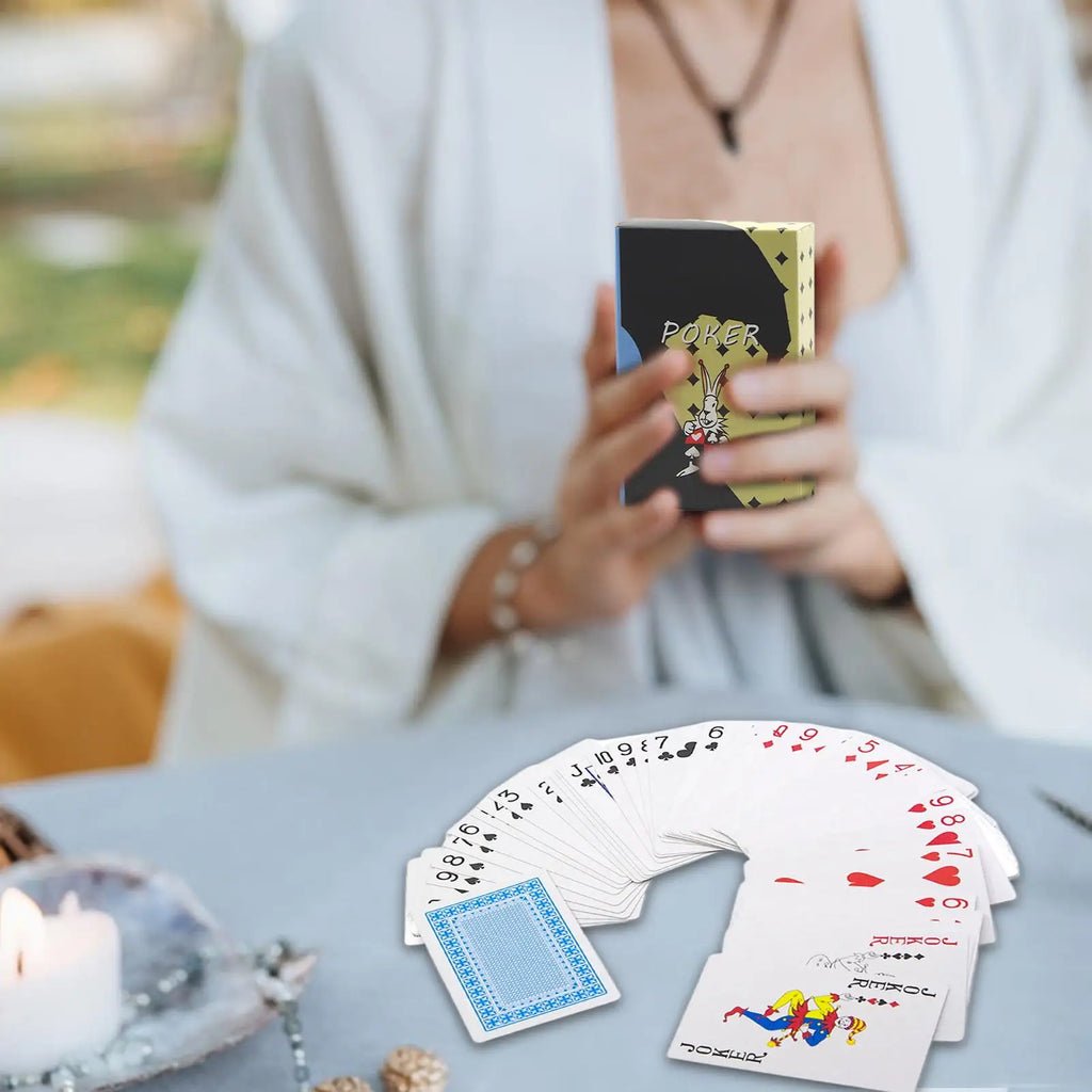 Deck Cards for Trick Beginners Deck Trick Poker Props Collectible Entertainment Poker Stage Performance Props with Instruction Qme