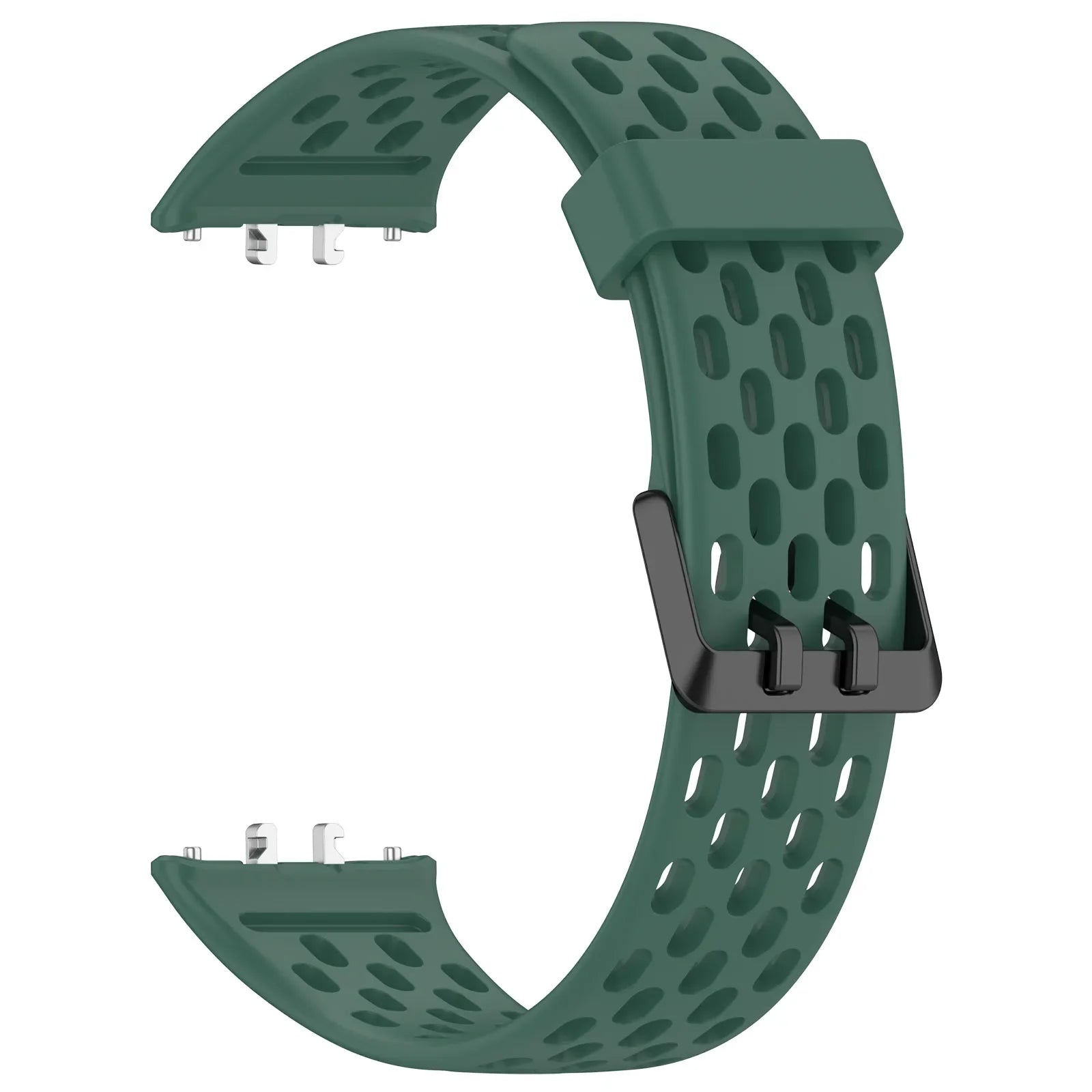 Breathable Straps for Samsung Galaxy FIT 3 Silicone Band Women Men Soft Sport Band for Samsung Smartwatch FIT3 Wriatband Qme Dark Green Samsung Galaxy Fit3