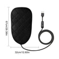 Motorcycle Seat Cushion Motorbike Heating Seat Pad Cold Weather Scooter Cushion for Dirt Bike ATV Snowmobile Road Trip Touring Qme Black