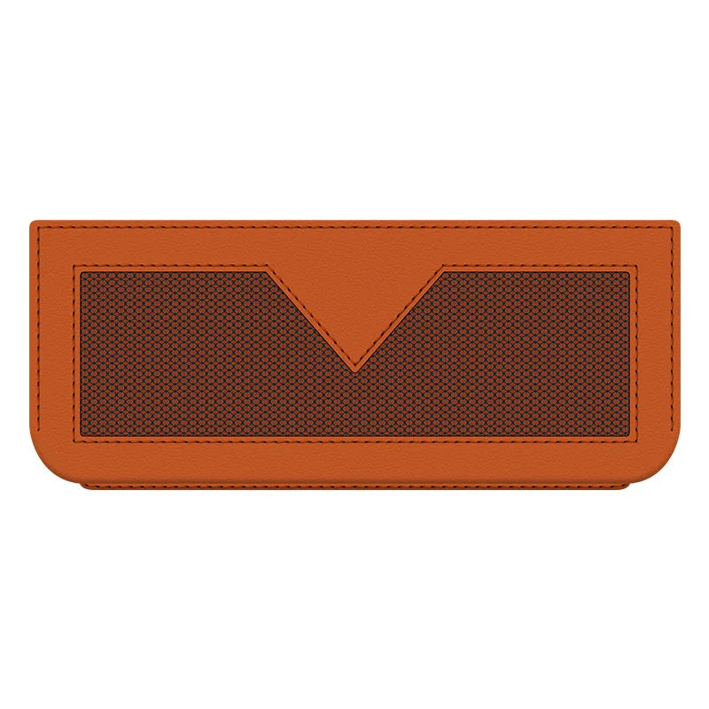 Car Storage Bag Mobile Phone Paste-type Multi-functional Mesh Pocket Qme Orange