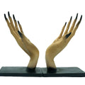 Halloween Bookends Decor Gothic Home Decor Bookends Shelves Unique Scary Monster Hand Book Ends Spooky Halloween Room Decor Qme Image Color