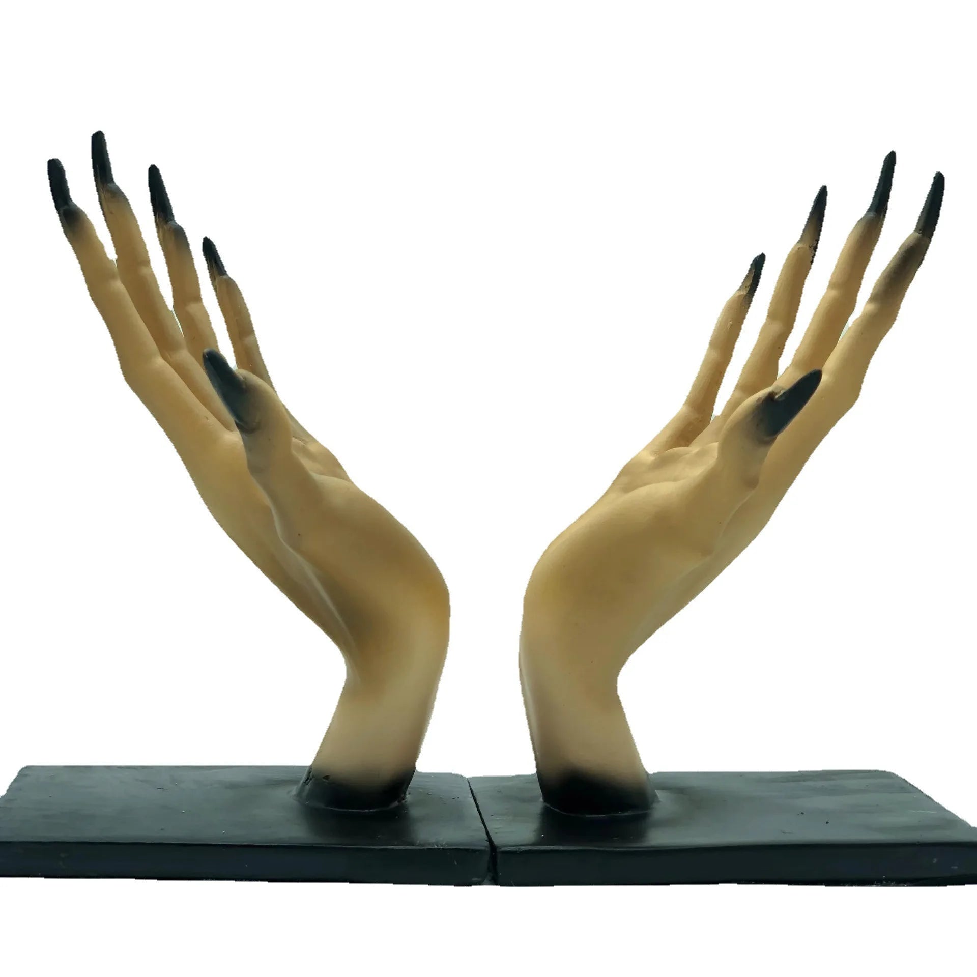 Halloween Bookends Decor Gothic Home Decor Bookends Shelves Unique Scary Monster Hand Book Ends Spooky Halloween Room Decor Qme Image Color