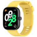 Original Silicone Strap For Redmi watch 4 SmartWatch WristBand For Redmi watch 4 Bracelet Band Watchband Sport Accessories Qme Yellow for Xiaomi Mi Band 8