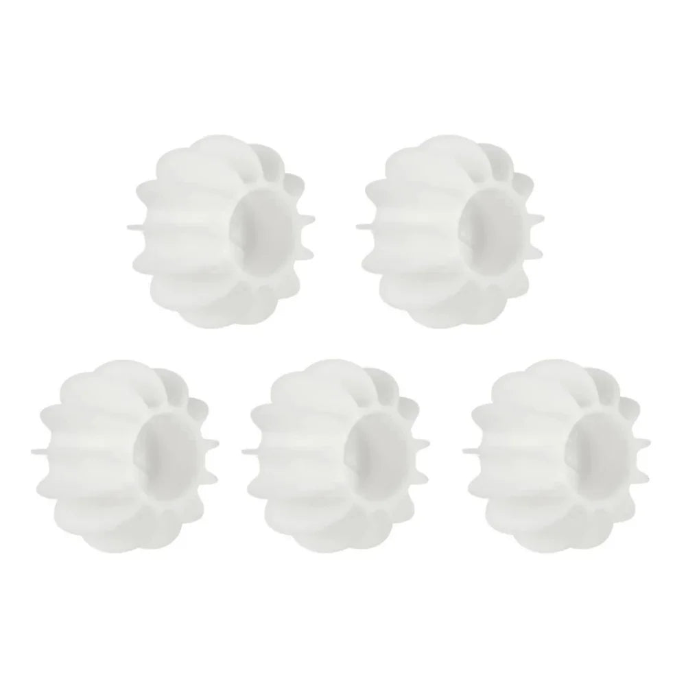 Silicone Laundry Ball Reusable Clothes Hair Cleaning Tool Pet Hair Remover Washing Machine Homeuse Cat Hair Catcher Laundry Ball Qme 5pcs white
