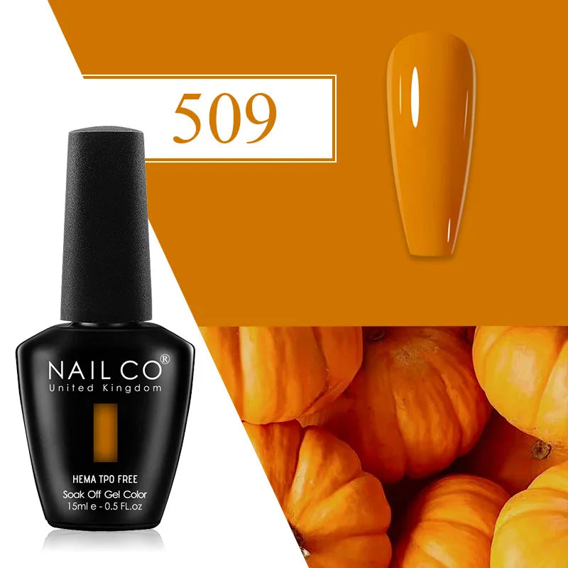 NAILCO Plum Gel Nail Polish Matte Coat Autumn Winter Semi Permanent