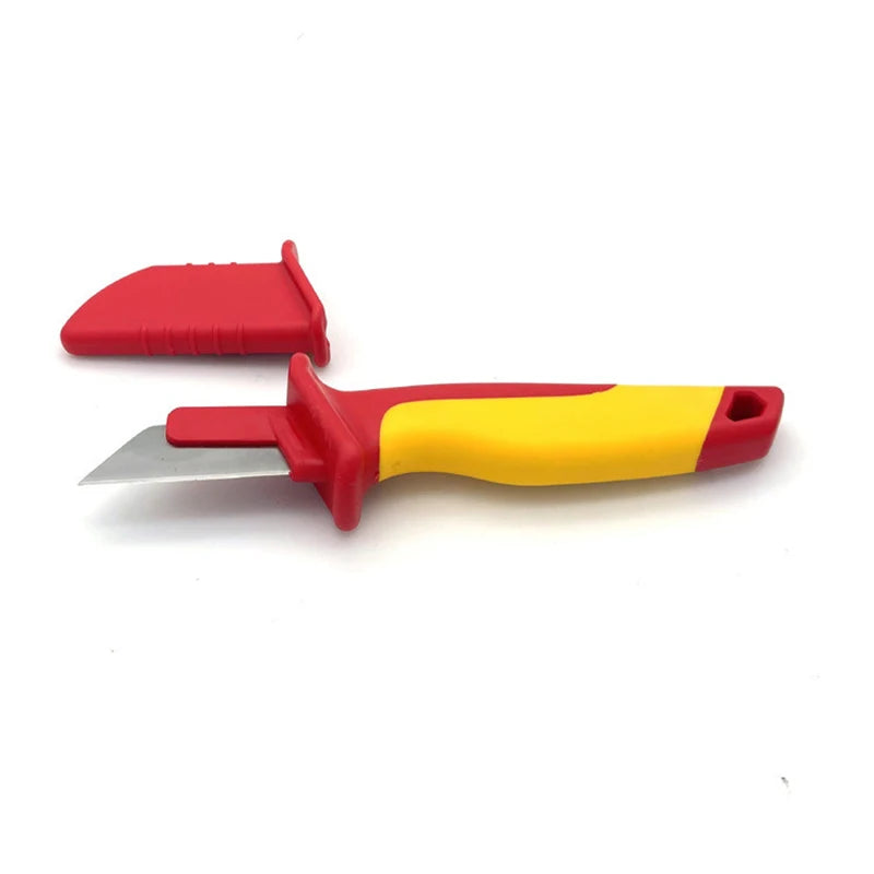 Electrician Knife Insulated Cable Stripping Snips Straight Curved Qme
