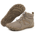 Winter Snow Boots Winter Jogging Sneakers Non Slip Casual Barefoot Shoes Waterproof High Top for Outdoor Travel Qme Camel 38