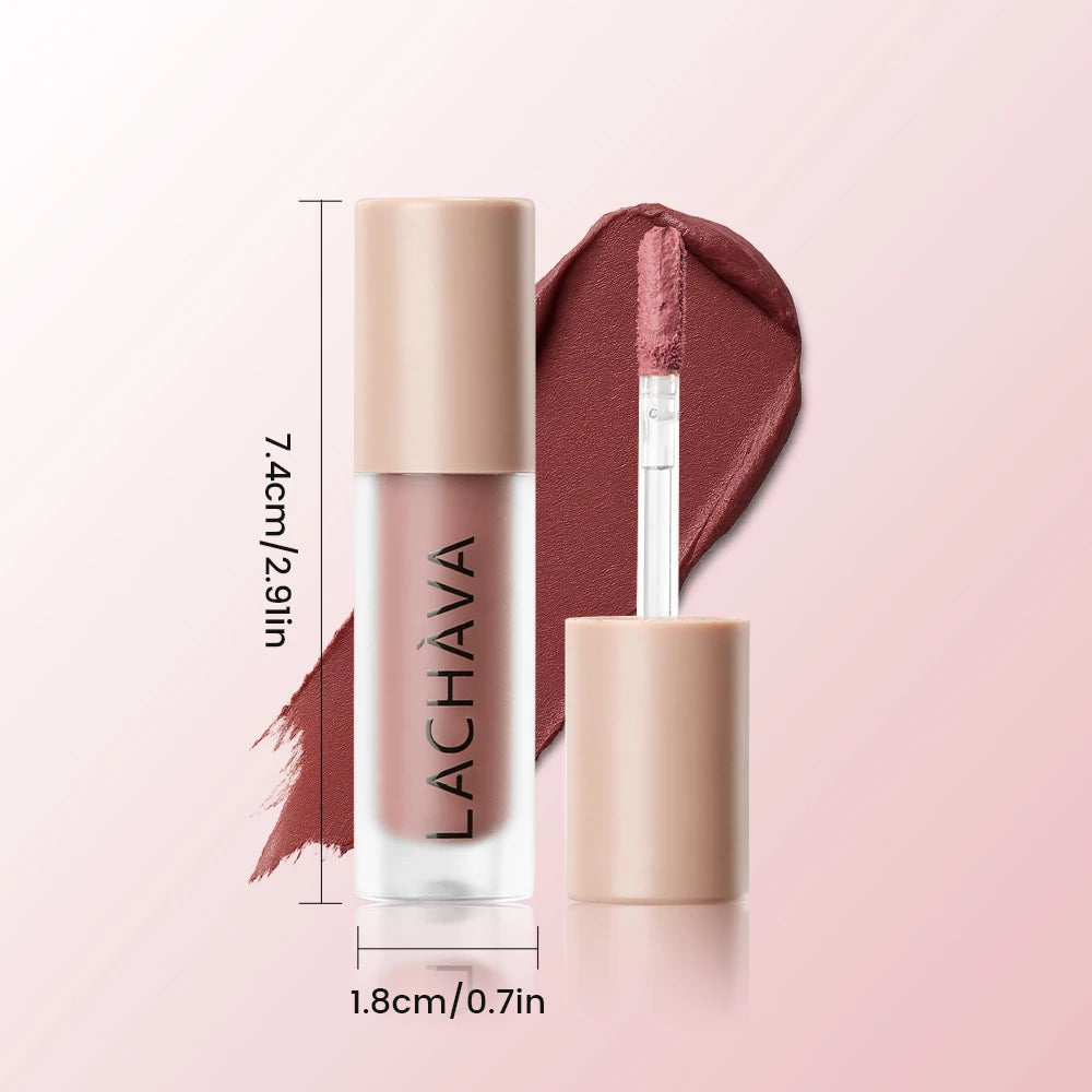 Matte Lip Glaze Waterproof Long Lasting Nude Liquid Lipstick Smooth Qme