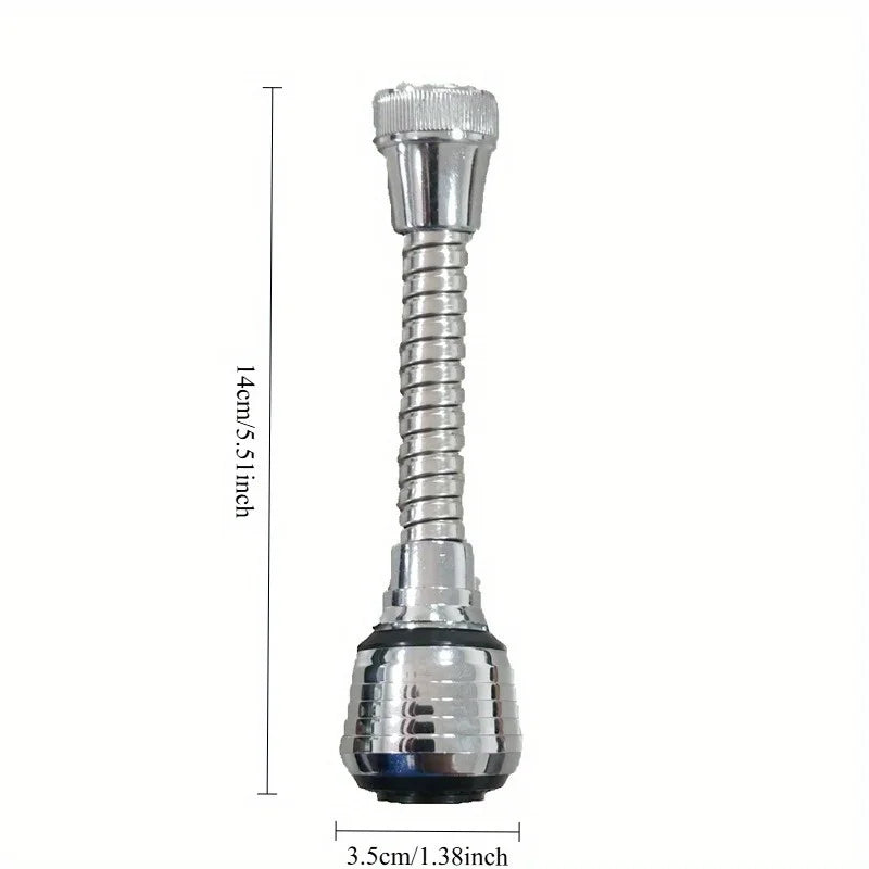 360° Rotatable Faucet Aerator | 2pcs | Plastic | Dual Mode High Pressure Water Saving, Splash-Proof,| Bathroom Accessory Qme