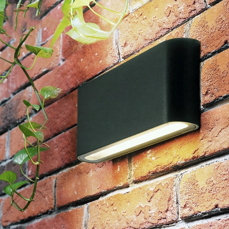 Waterproof Outdoor Wall Lamp LED Modern Lighting Fixtures Minimalist Indoor Outdoor Bedroom Balcony Porch Garden Deco Wall Light Qme
