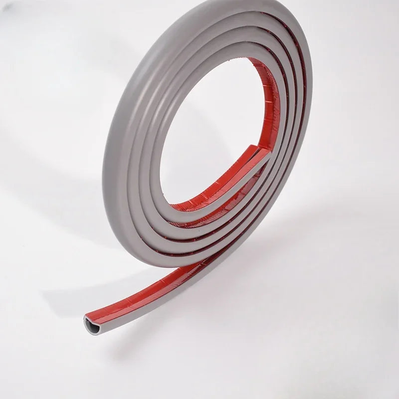 1/2/3m Floor Cable Cover Self-Adhesive Cable Anti Extrusion Extension Wiring Duct Protector Wire Organizer for Floor Desk & Wall Qme D15-Gray 1m