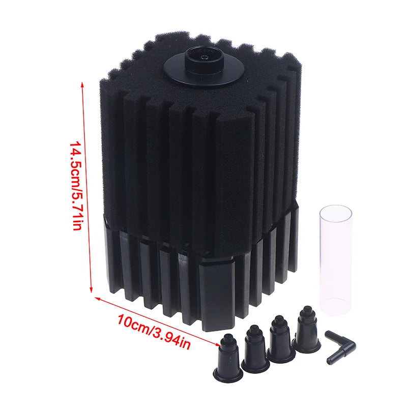 Biochemical Sponge Filter W Media Ball Noiseless Foam Aquarium Big Qme B