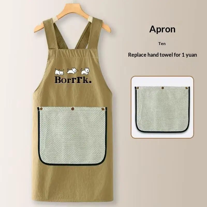Kitchen Household Cooking Apron Men Women Oil-Proof Waterproof Adult Waist Fashion Coffee Overalls Apron Kitchen Accessories Qme A3