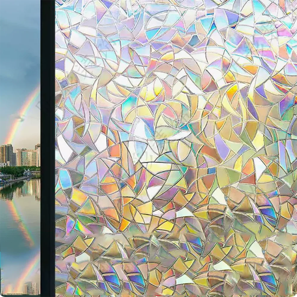 Laser Prism Electrostatic Window Film Adhesive-free Adsorption UV Qme