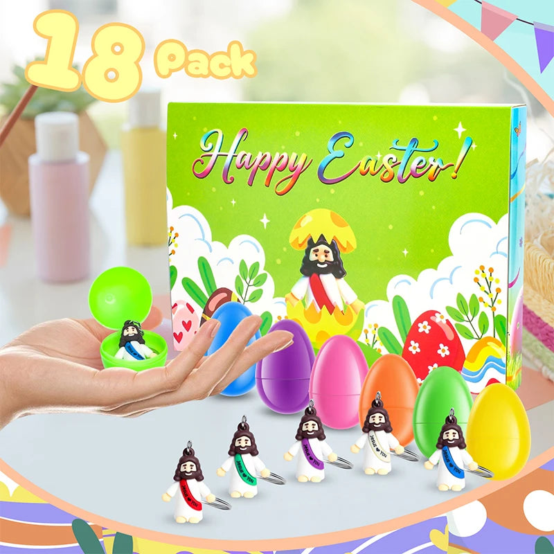 18 Pcs Jesus Toys Mini Little Jesus Figurine To Hide And Seek Religious Sunday School Gifts For Kids Girls Boys Party Favors Qme