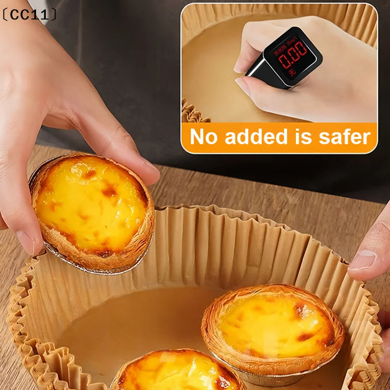 Temperature Resistant Paper Trays Air Fryers Oil Absorbing Food Grade Qme