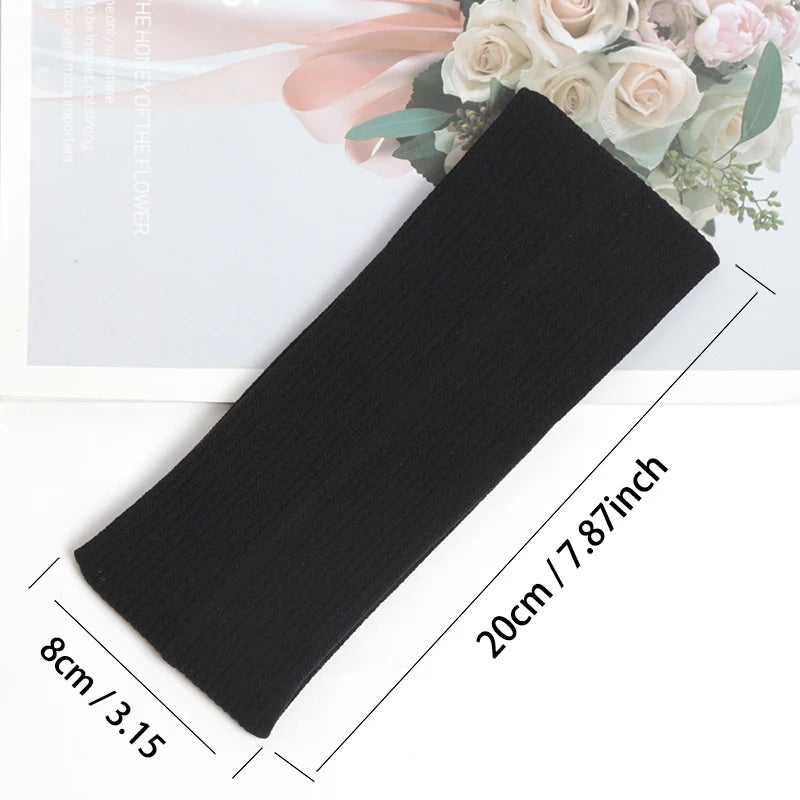 Sweatproof Sports Wide Elastic Headbands Men Women Thick Gym Cosmetic Qme