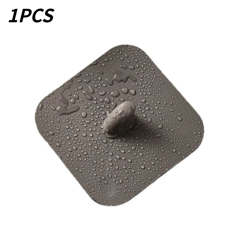 1/3pcs Durable Waterproof Silicone Drain Cover Anti-odor Stopper Pad Practical Supply for Home Toilet and Bathroom Use Qme gray 1pcs