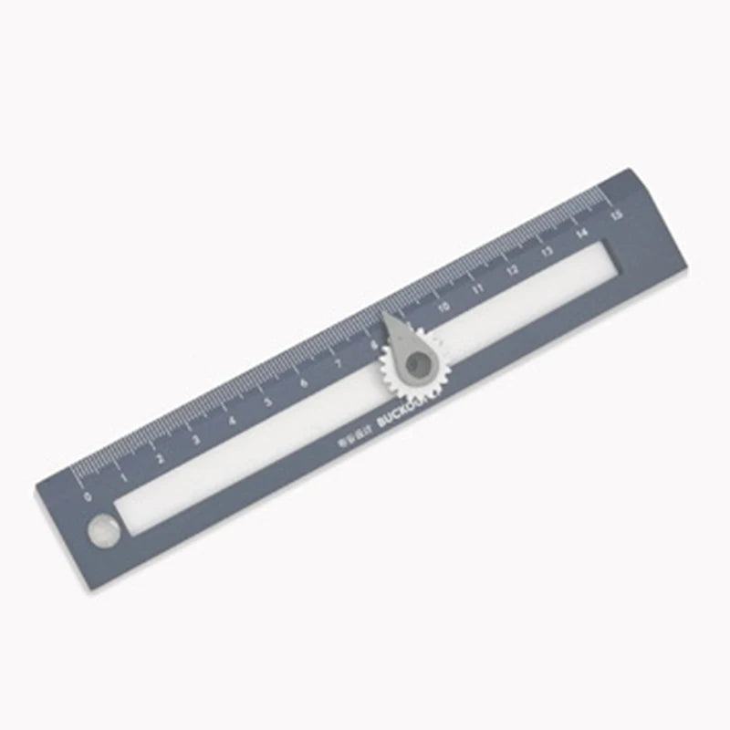 2-in-1 Multifunctional Compass Drawing Ruler Straightedge Geometric Qme Dark blue