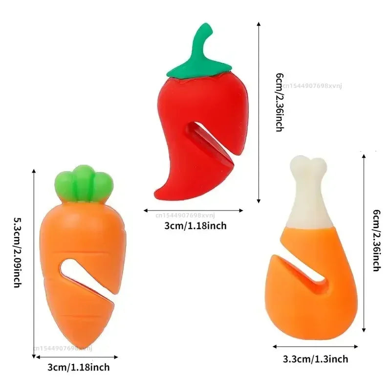 Cute Creative Silicone Pot Lid Holder Anti-Overflow Anti-Spill Stopper Heat Resistant Pot Cover Lifter Bracket Kitchen Gadget Qme