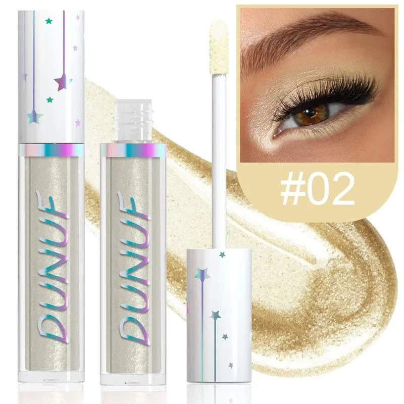 24color Eyeshadow Stick Liquid Eyeliner Metallic Green Pearlescent
