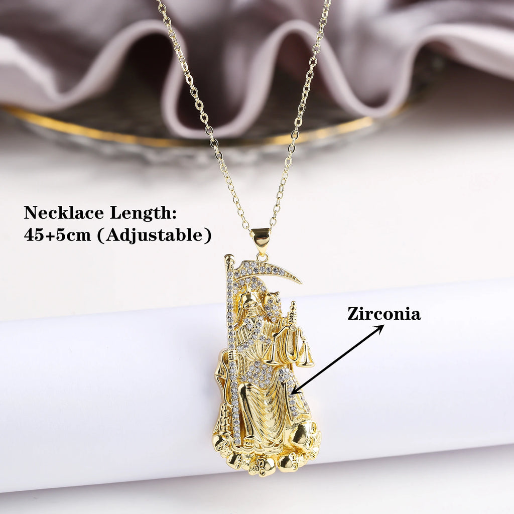 Personalized Shiny Zirconia Religious Character Cross Pendant Downstairs Hip Hop for Man Woman Punk Style Jewelry Accessories Qme