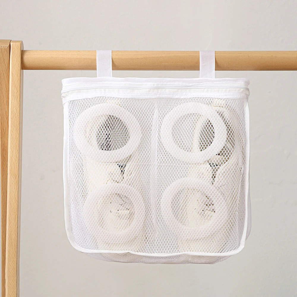 Laundry Bag Protection Bag Lazy Person Shoe Bag Bra Underwear Bag Protection Bag Shoe Built-In Divider Bathroom Qme