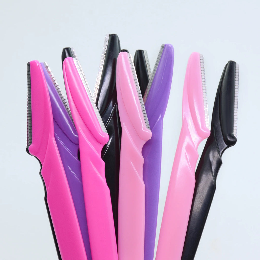 Bottle Eyebrow Razors Container Facial Eye Brow Trimmer Case Hair Qme