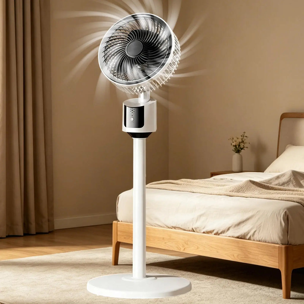 Fan For Bedroom Quiet 3-Speed USB Powered Large Room Standing Powerful Fan For Bedroom Study Office College Dorm Apartment Qme