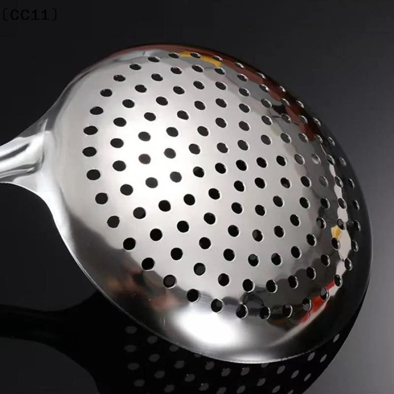 Thickened Stainless Steel Colander Filter Spoon Multifunctional Oval Qme