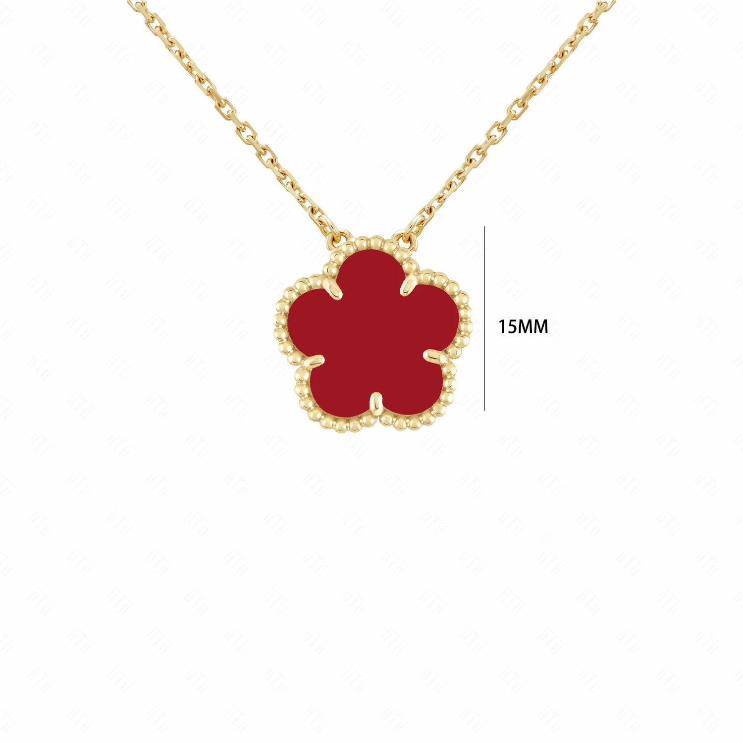 Gold/Silver Classic Natural Stone Five Leaf Flower Necklace Fashion Women Flower Jewelry Necklace For Daily Wear Free Shipping Qme 5
