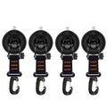 4Pcs Suction Cup Anchor Securing Hook Tie Down Camping Tarp As Car Side Awning Pool Tarps Tents Securing Hook Universal Travel Qme orange