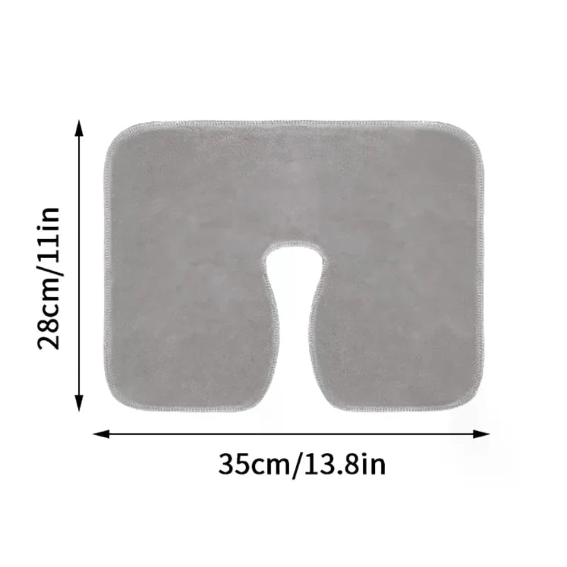 Microfiber Head Pad Towels U-shaped Facial Pillow Covers Thickened Qme