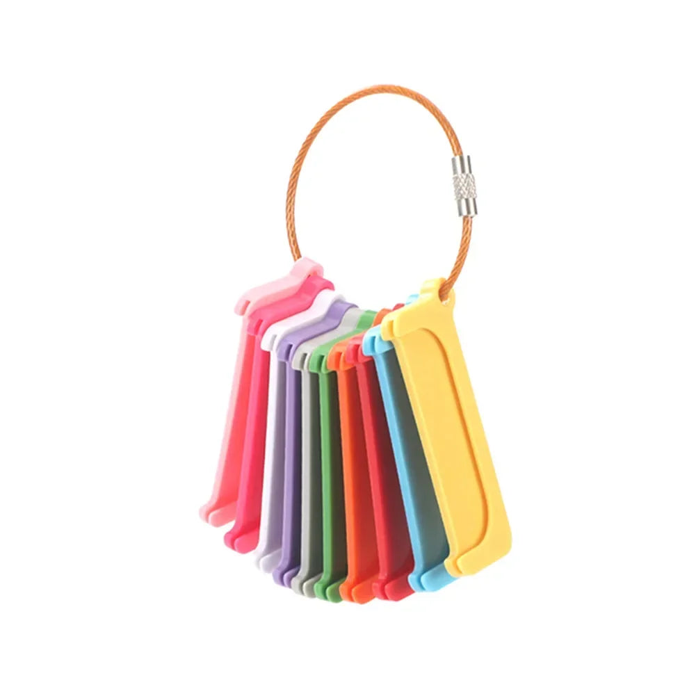 Reusable Card Holder Portable Holder For Yoto With Metal Ring Loop Audio Story Organizer Travel Case Storage Cover Mixed Colors Qme