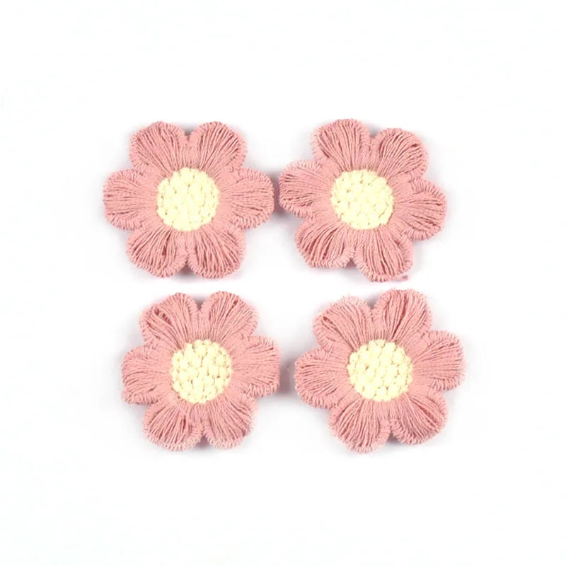 20pcs 3.1cm Colorful Mix Flower Patches Embroidery Clothes Sewing Garment Appliques Accessories DIY Scrapbook Home Crafts c4047 Qme 3