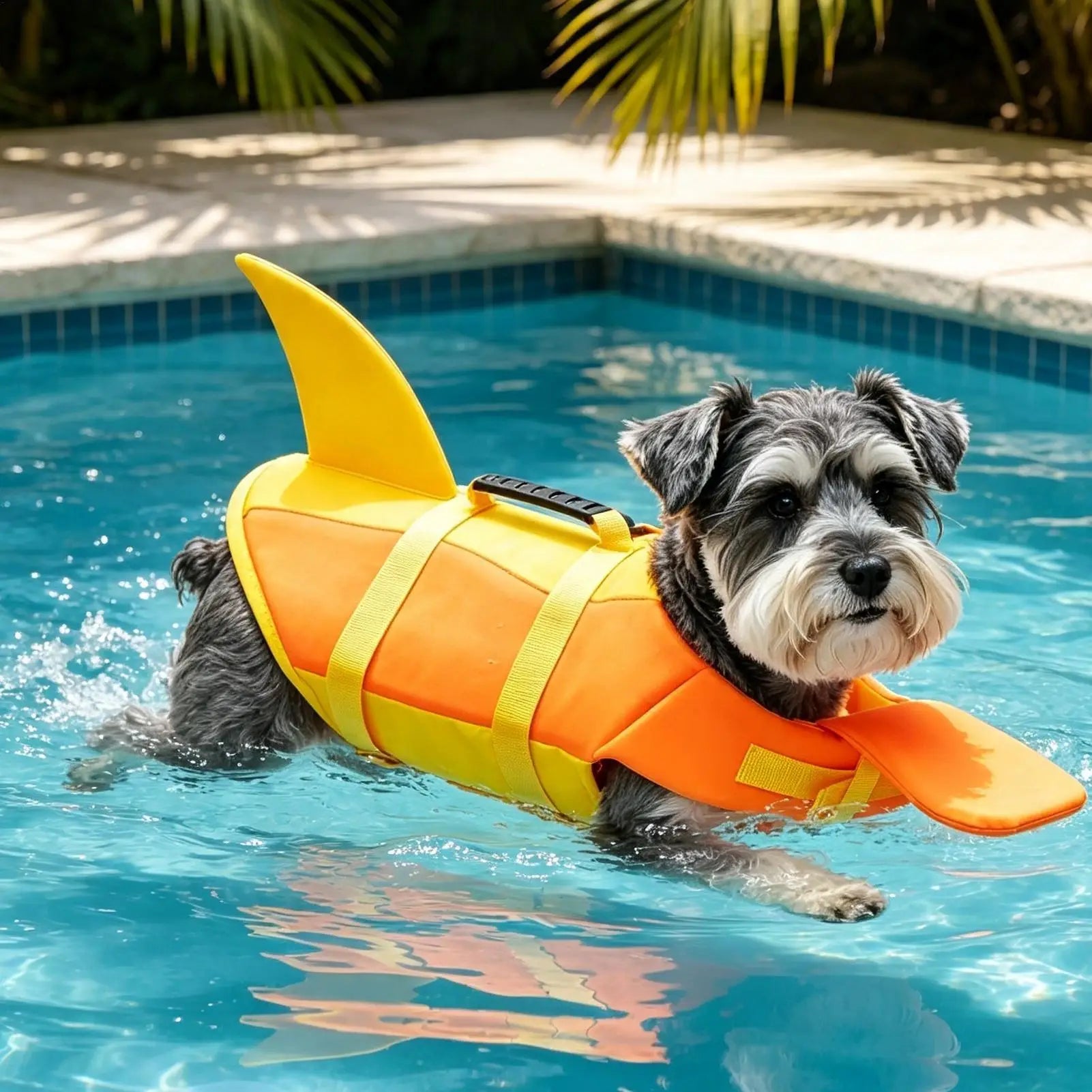 Life Jacket For Dogs Quick-Drying High Flotation With Handle Breathable Puppy Swim Vest For Small Medium Breeds Poodle Bulldog Qme