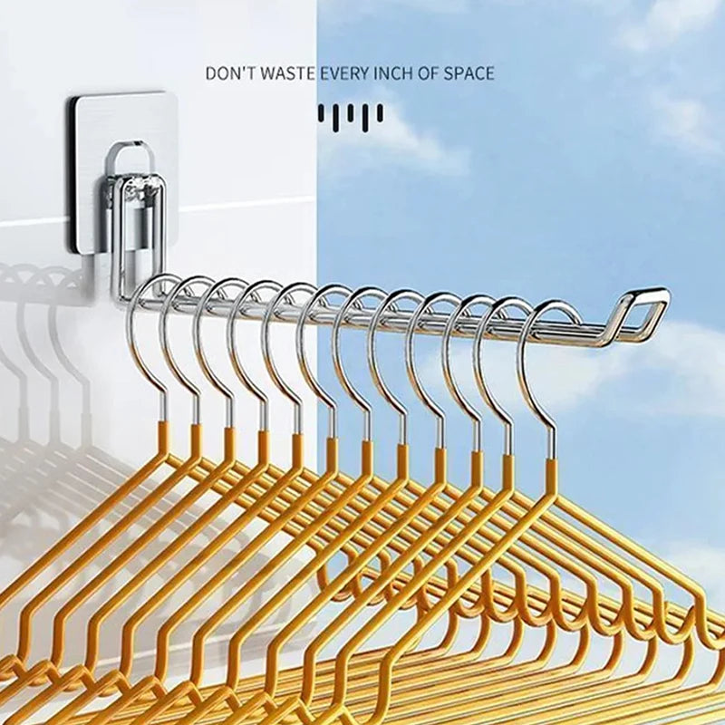Rack Windproof Anti-slip Organizer Versatile Wall-mounted Hanger Qme