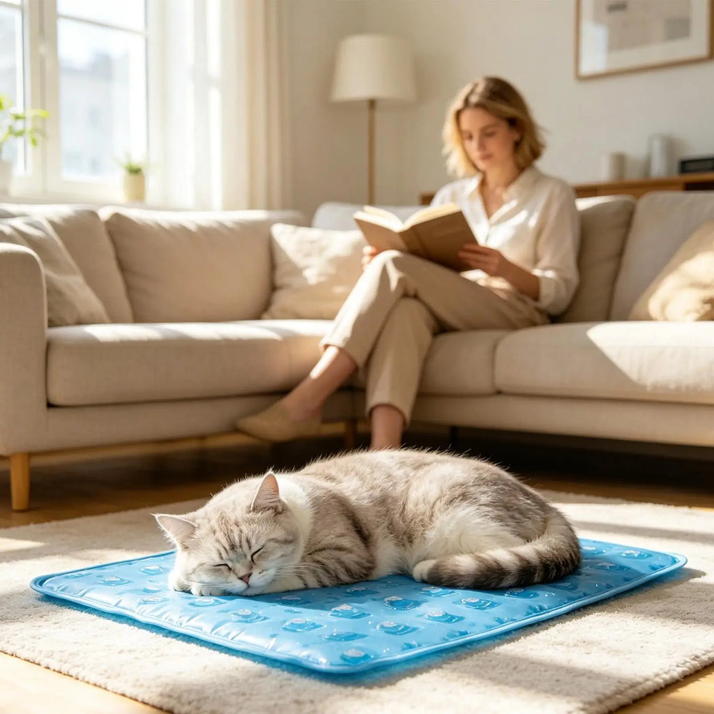Cooling Dog Bed Foldable Reusable Comfortable Pet Mattress Cooling Dog Beds Sleeping Pad For Car Trip Park Beach Picnic Balcony Qme