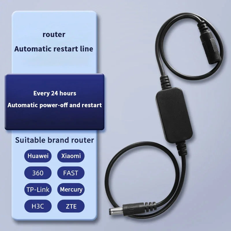 24H Automatic Power Off Reset DC 5V-15V Rout-er Rebooter Wifi Router Qme