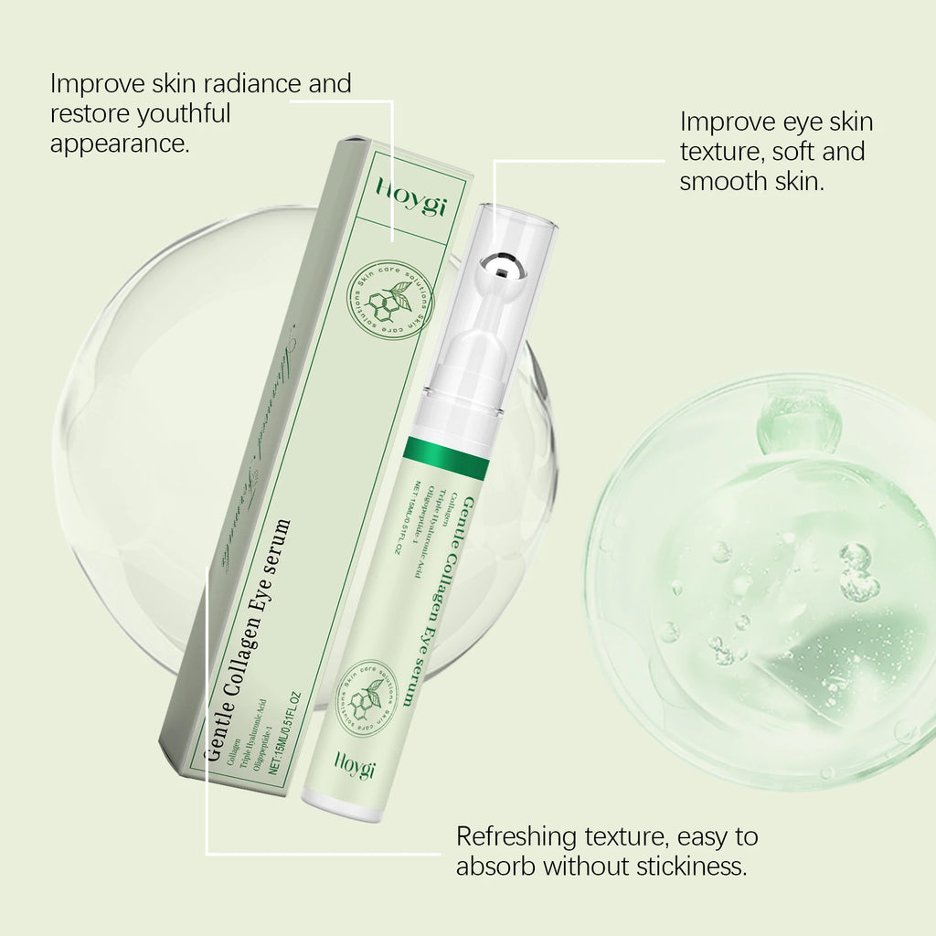 Collagen Eye Serum Cream Anti Dark Circles Eye Bags Eyes Puffy Repair Brightening Tighten Lifting Moisturizing Under Eye Roller Qme
