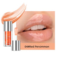 Crystal Jelly Moisturize Lip Oil Plumping Lip Gloss Natural Moisturizer Long-lasting Lip Balm Lip Care Makeup Lip Plumper Qme 04 Red Persimmon