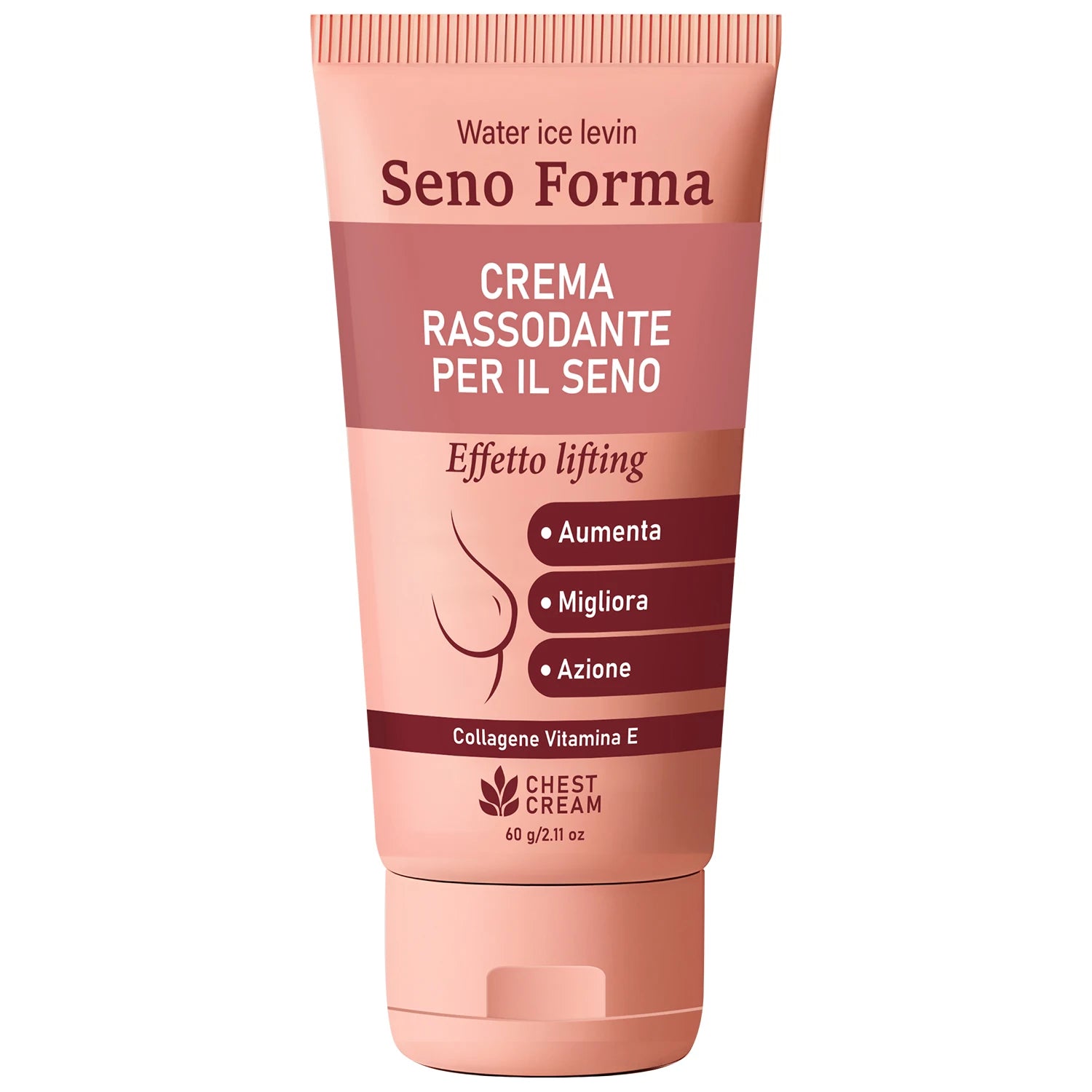 Collagen & Vitamin E Bust Firming Cream - Moisturizing to Improve Skin Tone & Elasticity Qme Pink 60g