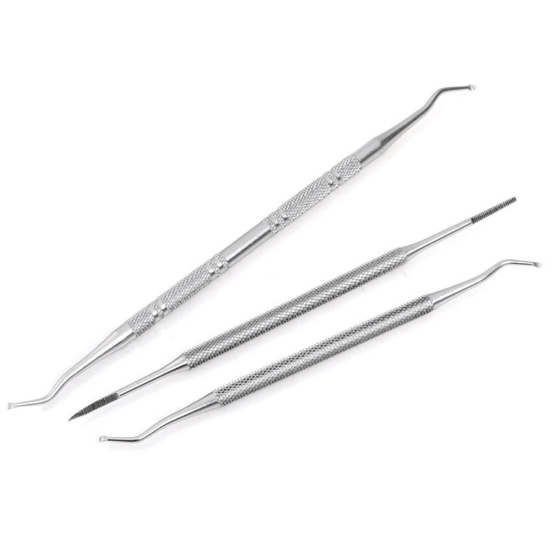 Double-ended Toe Nail Care Tool Ingrown Toenail Hook Lifter Filing Qme