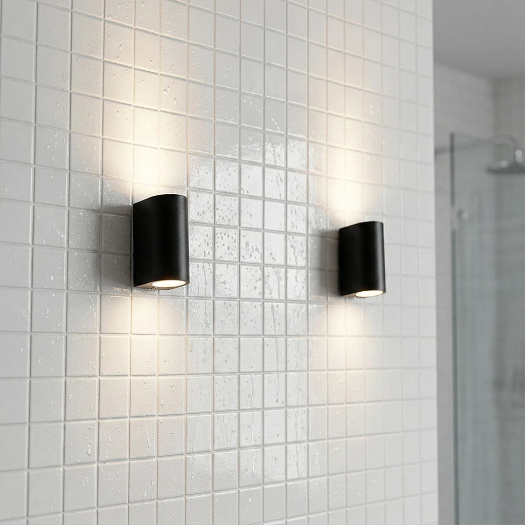 LED Outdoor Wall Light 5W 10W GU10 Up And Down Luminous Wall Lamp Waterproof Garden Exterior Villa Courtyard Porch Sconces Light Qme