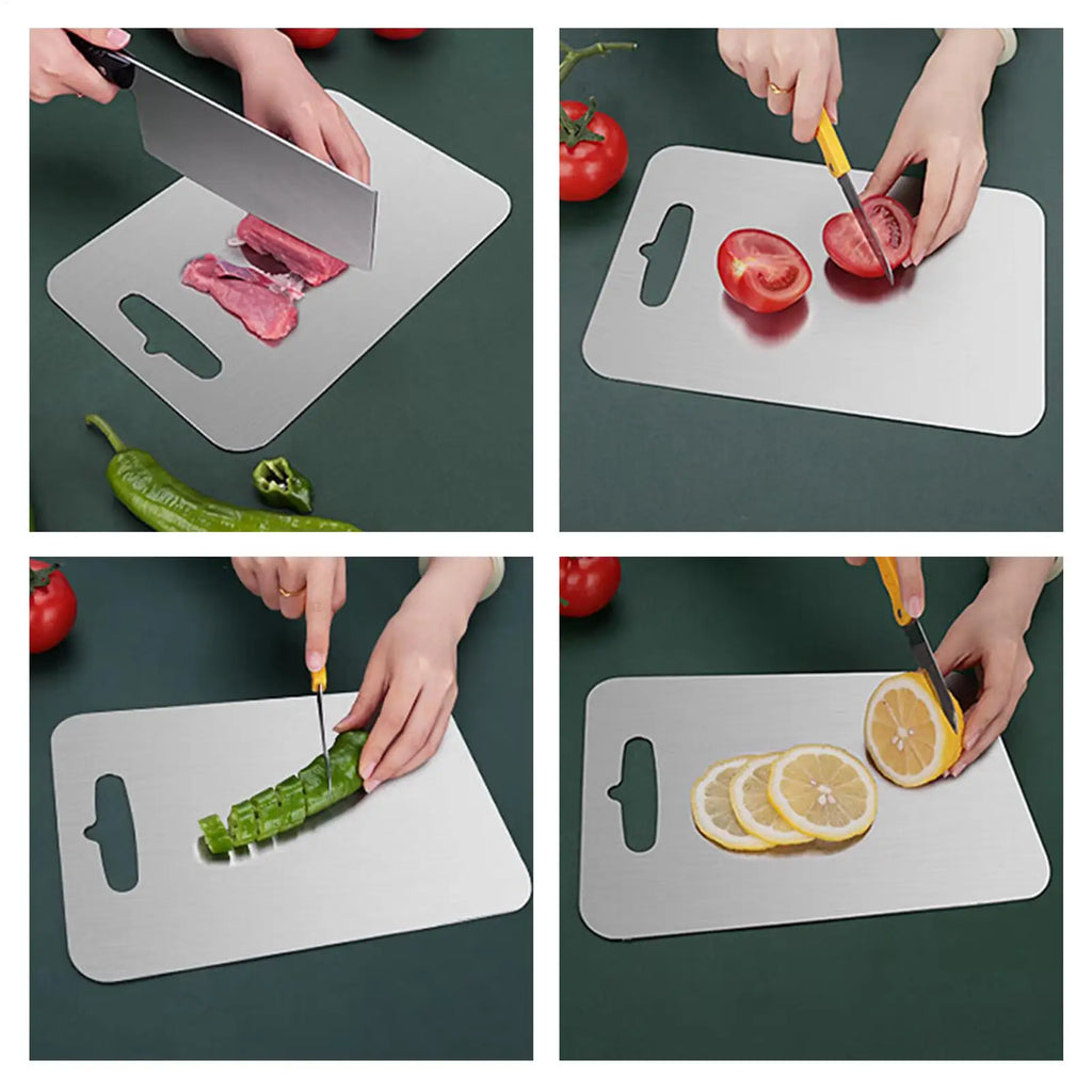 Cutting Boards Kitchen 3 Food Grade Non Slip Mat Stainless Steel Meat Qme
