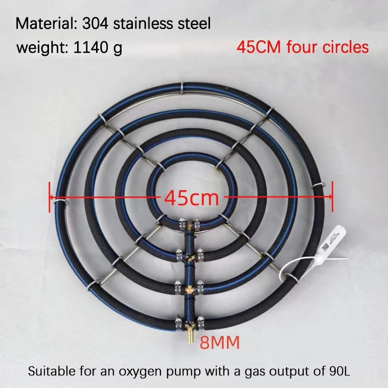Fish Pond Seafood Oxygen Plate 304 Stainless Steel Koi Oxygenation Qme A7